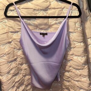 Shinestar Light Purple Cowl Neck Camisole